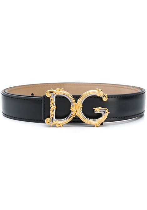 black calf leather 2,5cm belt  DOLCE & GABBANA | BE1348-AZ83180999